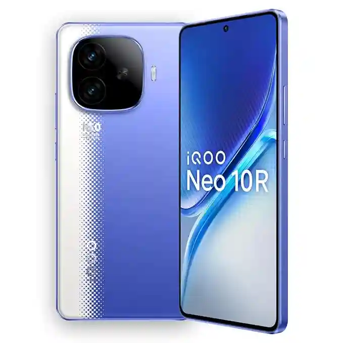 iQOO Neo 10R 5G Smartphone (Raging Blue, 8GB RAM, 128GB Storage)
